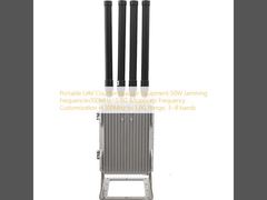 Portable UAV Countermeasure Equipment 50W Jamming Frequencies100MHz~5.8G &Supports Frequency Customization in 100MHz to 5.8G Range, 3~8 bands